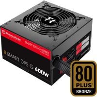 Thermaltake SPG-600DH2CCB alimentatore per computer 600 W 24-pin ATX ATX Nero, Rosso, Alimentatore PC Nero, 600 W, 100 - 240 V, 720 W, 47 - 63 Hz, 9 A, Attivo