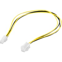goobay 51359 cavo di alimentazione interno 0,4 m, Cavo di prolunga 0,4 m, P4 4-pin, P4 4-pin, Maschio, Femmina, Dritto