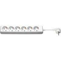 goobay AC power Extension prolunghe e multiple 3 m bianco, 3 m, Bianco