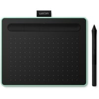 Wacom Intuos S tavoletta grafica Nero, Verde 2540 lpi (linee per pollice) 152 x 95 mm USB/Bluetooth verde chiaro, Con cavo e senza cavo, 2540 lpi (linee per pollice), 152 x 95 mm, USB/Bluetooth, 7 mm, Penna