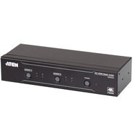 ATEN Switch matrix 4K HDMI 2x2 Commutatore a matrice AV, 10,2 Gbit/s, 340 MHz, 4096 x 2160 Pixel, 4096 x 2160, 3840 x 2160, Nero
