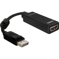 DeLOCK 61849 cavo e adattatore video 0,125 m DisplayPort HDMI tipo A (Standard) Nero Nero, 0,125 m, DisplayPort, HDMI tipo A (Standard), Maschio, Femmina, Nero, Lite retail
