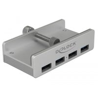 DeLOCK 64046 hub di interfaccia USB 3.2 Gen 1 (3.1 Gen 1) Type-A 5000 Mbit/s Argento, Hub USB USB 3.2 Gen 1 (3.1 Gen 1) Type-A, USB 3.2 Gen 1 (3.1 Gen 1) Type-A, 5000 Mbit/s, Argento, Metallo, Windows 10, Windows 10 Education, Windows 10 Education x64, Windows 10 Enterprise, Windows 10...