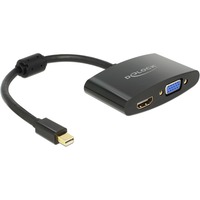 65553 cavo e adattatore video 0,18 m Mini DisplayPort HDMI + VGA (D-Sub) Nero