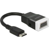 65588 cavo e adattatore video HDMI Type C (Mini) VGA (D-Sub) + 3.5mm Nero