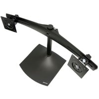 Ergotron DS Series DS100 Dual Monitor Desk Stand, Horizontal 61 cm (24") Nero Scrivania, Supporto per pavimento Nero, Horizontal, 14 kg, 61 cm (24"), 75 x 75 mm, 100 x 100 mm, Nero