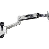 Ergotron LX HD Sit-Stand 116,8 cm (46") Argento Parete, Montaggio a parete alluminio, 13,6 kg, 116,8 cm (46"), 75 x 75 mm, 400 x 400 mm, Argento