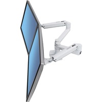Ergotron LX Series 45-491-216 supporto da tavolo per Tv a schermo piatto 68,6 cm (27") Bianco Scrivania, Base per monitor bianco, 18,1 kg, 68,6 cm (27"), 75 x 75 mm, 100 x 100 mm, Regolazione altezza, Bianco