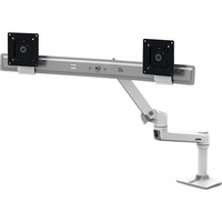 Ergotron LX Series Desk Dual Direct Arm 63,5 cm (25") Bianco Scrivania bianco, Libera installazione, 9,9 kg, 63,5 cm (25"), 100 x 100 mm, Regolazione altezza, Bianco