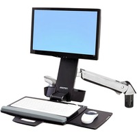 Ergotron StyleView Sit-Stand Combo Arm 61 cm (24") Alluminio Parete, Supporto bianco, 13,2 kg, 61 cm (24"), 75 x 75 mm, 100 x 100 mm, Alluminio