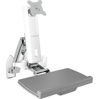 ICY BOX IB-MS600-W 61 cm (24") Grigio, Argento, Bianco, Base per monitor bianco, 8 kg, 61 cm (24"), Grigio, Argento, Bianco