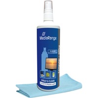 MediaRange MR721 kit per la pulizia LCD/TFT/Plasma Panni umidi/asciutti e liquido per la pulizia dell'apparecchiatura 250 ml, Agenti di sgrassatura Panni umidi/asciutti e liquido per la pulizia dell'apparecchiatura, LCD/TFT/Plasma, 250 ml, Multicolore, 1 pz, 250 ml