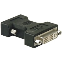 goobay MMK ADAP DVI F > 15 pin HD M (VGA) DVI-I 15 VGA HD M, Adattatore Nero, DVI-I, 15 VGA HD M