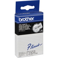 Brother 9mm Nastro per etichettatura, Nastro di scrittura 1 pz, TC, Nero trasparente, Brother PT2000, PT3000, PT500, PT5000, PT8E, 9 mm, 7,7 m