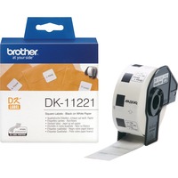 Brother DK-11221 nastro per etichettatrice Nero su bianco, Nastro di scrittura Nero su bianco, 1000 pz, DK, Bianco, Termica diretta, Cina