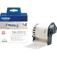 Brother DK-22212 nastro per etichettatrice Nero su bianco, Nastro di scrittura Nero su bianco, DK, Bianco, Termica diretta, Cina, 5 anno/i