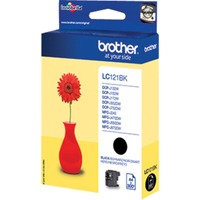 Brother LC121BK cartuccia d'inchiostro 1 pz Originale Nero Nero, Nero, 1 pz, 300 pagine, Confezione singola