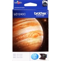 Brother LC1240C cartuccia d'inchiostro 1 pz Originale Ciano Ciano, 1 pz, 600 pagine, Confezione singola