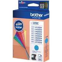 Brother LC223C cartuccia d'inchiostro 1 pz Originale Ciano Ciano, 1 pz, 550 pagine, Confezione singola