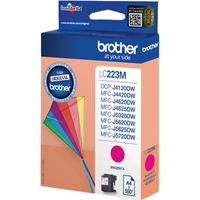 Brother LC223M cartuccia d'inchiostro 1 pz Originale Magenta Magenta, 1 pz, 550 pagine, Confezione singola