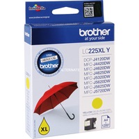 Brother LC225XLY cartuccia d'inchiostro 1 pz Originale 1 pz, 1200 pagine, Confezione singola