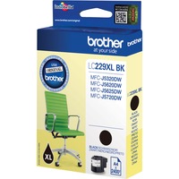 Brother LC229XLBK cartuccia d'inchiostro 1 pz Originale Nero Nero, 1 pz, 2400 pagine, Confezione singola