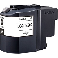 Brother LC22EBK cartuccia d'inchiostro 1 pz Originale Nero Nero, 1 pz, 2400 pagine, Confezione singola