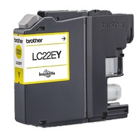 Brother LC22EY cartuccia d'inchiostro 1 pz Originale Giallo Giallo, 1 pz, 1200 pagine, Confezione singola