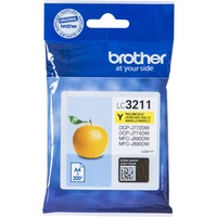 Brother LC3211Y cartuccia d'inchiostro 1 pz Originale Giallo Giallo, 1 pz, 200 pagine, Confezione singola
