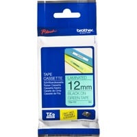 Brother Nastro per etichettatura 12mm, Nastro di scrittura Nero su verde, TZe, Verde, Trasferimento termico, Filippine, 5 anno/i