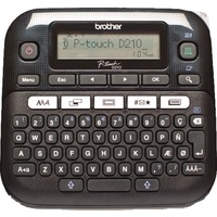 Brother PT-D210 stampante per etichette (CD) Trasferimento termico 180 x 180 DPI 20 mm/s QWERTY, Stampa etichette Nero, QWERTY, Trasferimento termico, 180 x 180 DPI, 20 mm/s, Grigio, Bianco