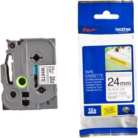 Brother TZeS251 nastro per etichettatrice Nero su bianco TZ Nero su bianco, TZ, Nero, Bianco, Trasferimento termico, Brother, PT-1400, PT-1500, PT-1500PC, PT-1600, PT-1900, PT-1910, PT-1950, PT-2110, PT-2200, PT-2210,...