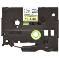 Brother TZe-C31 nastro per etichettatrice TZ, Nastro di scrittura giallo, TZ, Nero, 5 m, 1 pz, Blister, 1,2 cm