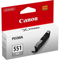 Canon Cartuccia d'inchiostro grigio CLI-551GY Resa standard, Inchiostro a base di pigmento, 1 pz, Vendita al dettaglio