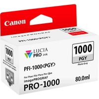 Canon Cartuccia d'inchiostro grigio fotografico PFI-1000PGY Inchiostro colorato, 80 ml