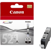 Canon Cartuccia d'inchiostro nero CLI-521BK Inchiostro a base di pigmento, 1 pz, Vendita al dettaglio