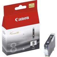 Canon Cartuccia d'inchiostro nero CLI-8BK Inchiostro a base di pigmento, 1 pz, Vendita al dettaglio