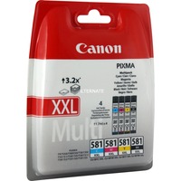 Canon Confezione multipla cartucce d'inchiostro CLI-581XXL BK/C/M/Y a resa elevata 11,7 ml, 11,7 ml, Confezione multipla