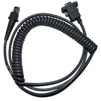 Datalogic CAB-362 RS-232 Coiled 9-Pin Fem. Nero, 9 pin "D", RS-232, Femmina/Femmina, 2 m