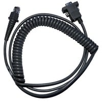 Datalogic CAB-362 RS-232 Coiled 9-Pin Fem., Cavo Nero, 9 pin "D", RS-232, Femmina/Femmina, 2 m