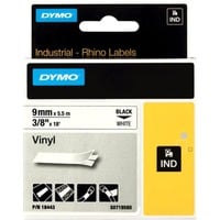 Dymo Etichette in vinile IND, Nastro di scrittura Nero su bianco, Multicolore, Vinile, -40 - 80 °C, UL 969, DYMO