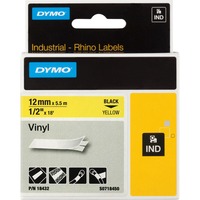 Dymo Etichette in vinile IND, Nastro di scrittura Nero su giallo, Multicolore, Vinile, -40 - 80 °C, UL 969, DYMO
