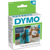 Dymo LW - Etichette multiuso - 25 x 25 mm - S0929120 Bianco, Etichetta per stampante autoadesiva, Carta, Rimovibile, Quadrato, LabelWriter