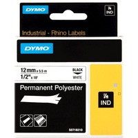 Dymo Poliestere Permanente IND, Nastro di scrittura Nero su bianco, Multicolore, Poliestere, -40 - 150 °C, UL 969, DYMO