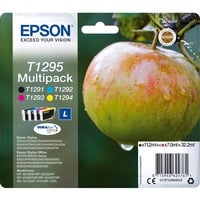 Epson Apple Multipack 4 colori DURABrite Ultra Mela T1295, Inchiostro Nero, Ciano, Magenta, Giallo, 11,2 ml, 7 ml, 1 pz, Confezione multipla