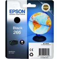Epson Globe Singlepack Black 266 ink cartridge Nero, Inchiostro a base di pigmento, 5,8 ml, 250 pagine, 1 pz