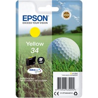Epson Golf ball Singlepack Yellow 34 DURABrite Ultra Ink, Inchiostro Resa standard, Inchiostro a base di pigmento, 4,2 ml, 300 pagine, 1 pz