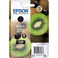 Epson Kiwi Singlepack Black 202 Claria Premium Ink Resa standard, Inchiostro a base di pigmento, 6,9 ml, 250 pagine, 1 pz