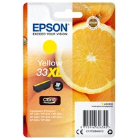 Epson Oranges Cartuccia Giallo T33XL Claria Premium Resa elevata (XL), Inchiostro a base di pigmento, 8,9 ml, 650 pagine, 1 pz