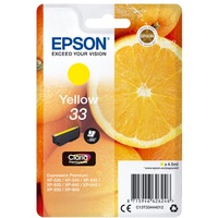 Epson Oranges Cartuccia Giallo T33 Claria Premium, Inchiostro Resa standard, Inchiostro a base di pigmento, 4,5 ml, 300 pagine, 1 pz